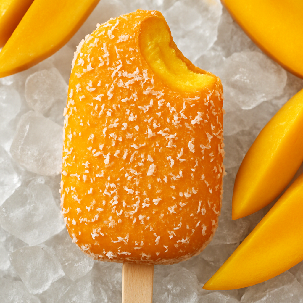 Mango Coconut Date Pop — Tropical, frozen, guilt-free.